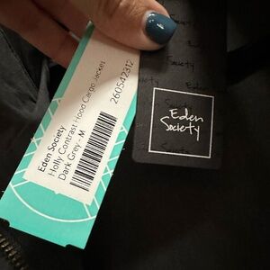 Cargo jacket with hood